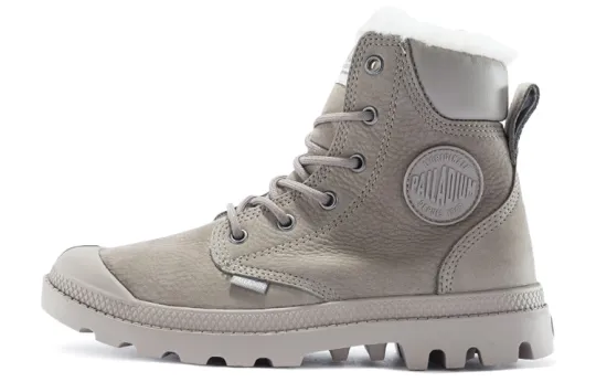 Palladium Pampa Sport Cuff S Short Combat Boots Unisex Gray