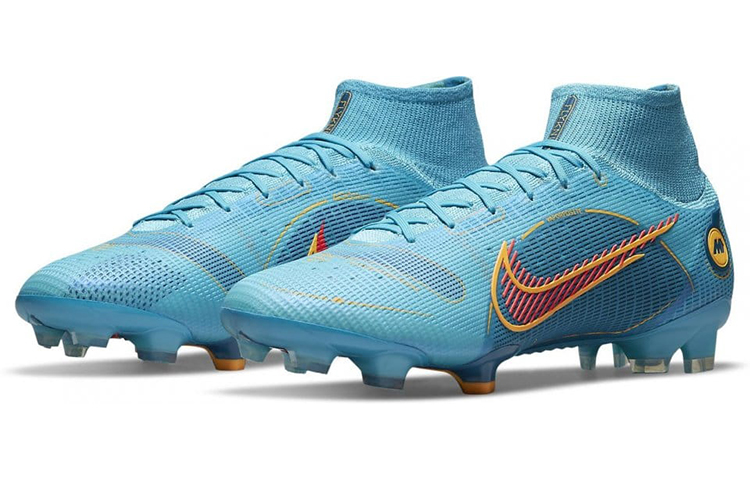 Мужские бутсы Nike Mercurial Superfly 8 (синие) — фото 3