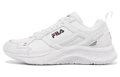 FILA Comfortable Cushioning Abrasion Resistant Low top Casual Shoes Unisex White Korean Style