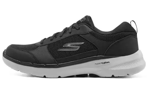 Skechers Go Walk 6 Low top Casual Shoes Men's Black Gray