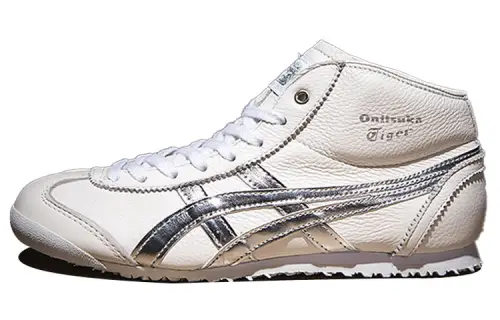 Onitsuka Tiger Mexico Mid Runner Casual Shoes Unisex Mid Top White/Silver
