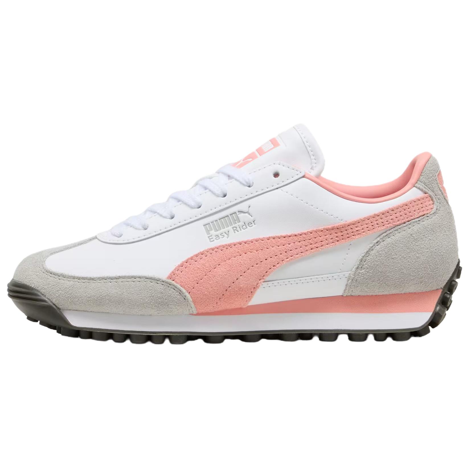 PUMA Easy Rider Abrasion Resistant Abrasion Resistant Low top Casual Shoes Unisex White Pink