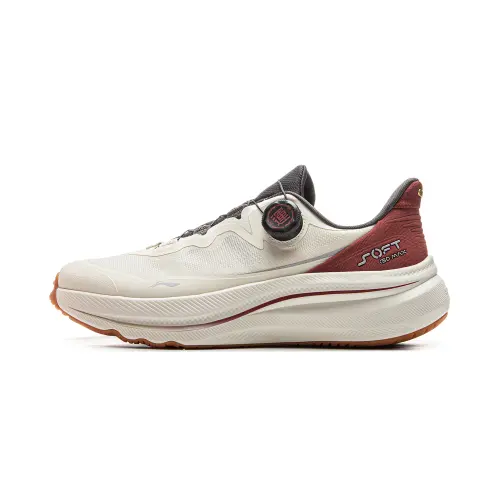 Li Ning SOFT GO MAX TPU Low top Casual Shoes Unisex White Red