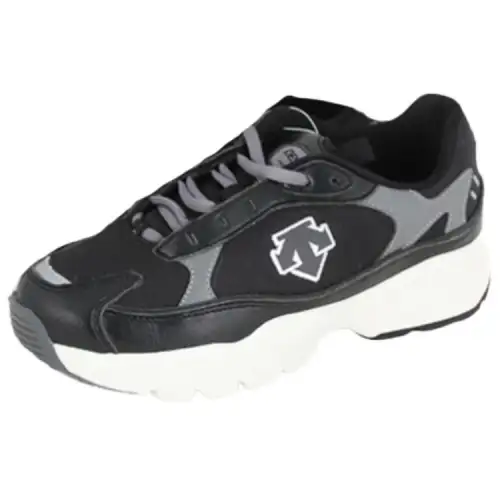 DESCENTE Monster Roy Cushioning Slip Resistant Abrasion Resistant Low top Casual Shoes Unisex Black Gray