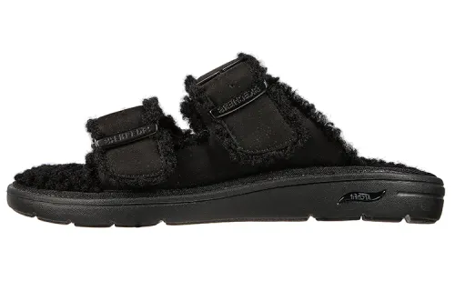 Skechers ARCH FIT LOUNGE Rubber Sole Slippers Women's Black