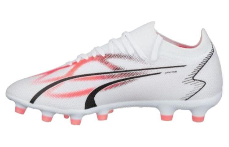 Мужские бутсы PUMA PUMA Ultra Match AGHG (бело-розовые)