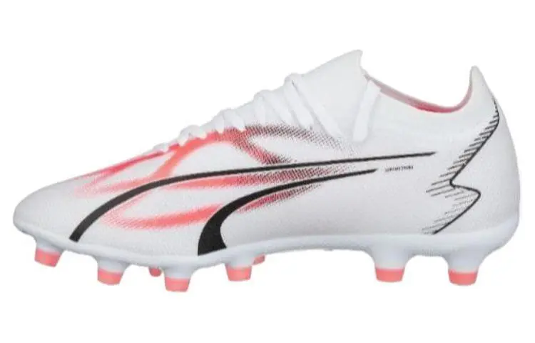 PUMA Ultra Match AG Artificial Ground HG Hard Ground Soccer Shoes Men's White Pink