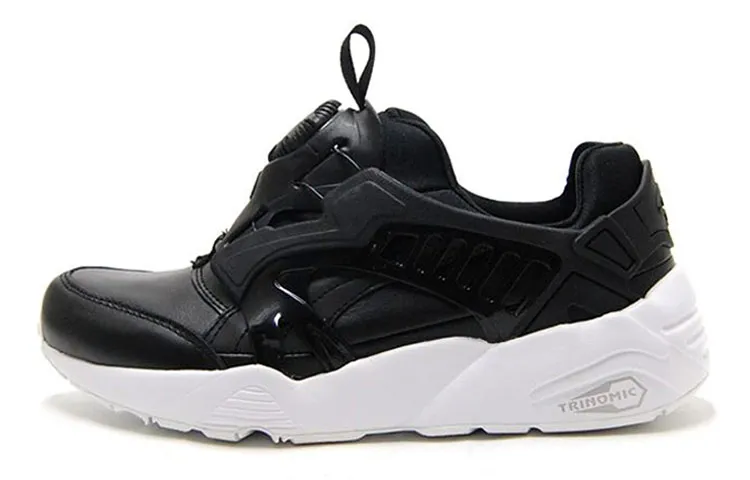 PUMA Disc Blaze Leather Running Shoes Black/White
