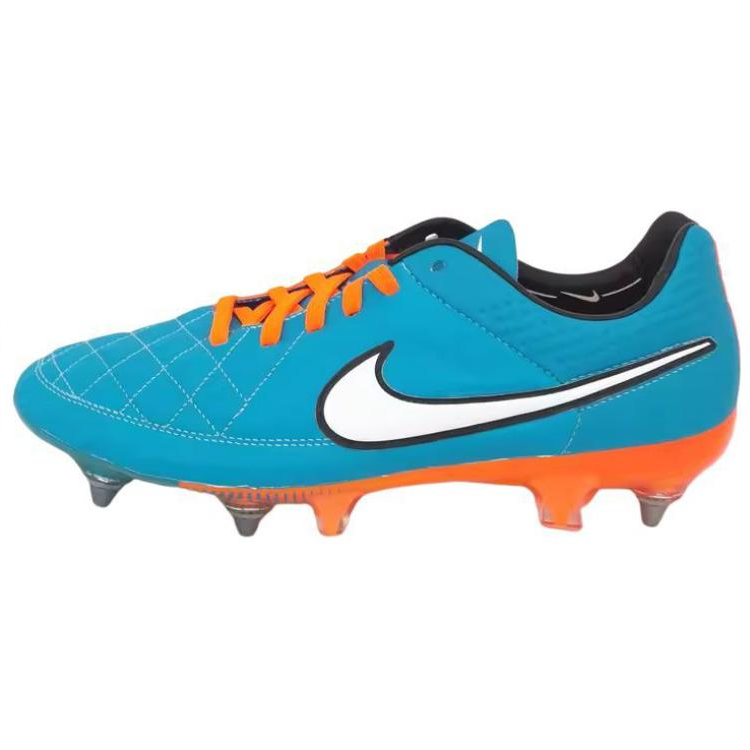 Nike Slip Resistant Coverage Support Balance Soccer Shoes Unisex Blue Orange