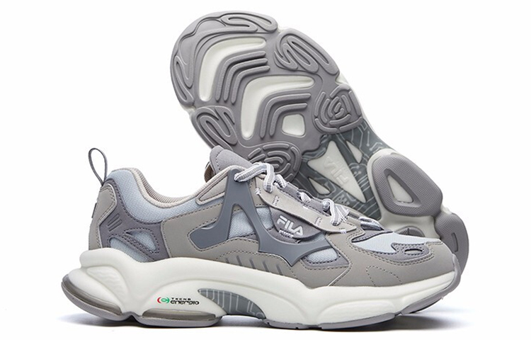 Мужские кроссовки Fila FUSION RJV (серые) — 日岩灰/鸽子灰 — фото 6