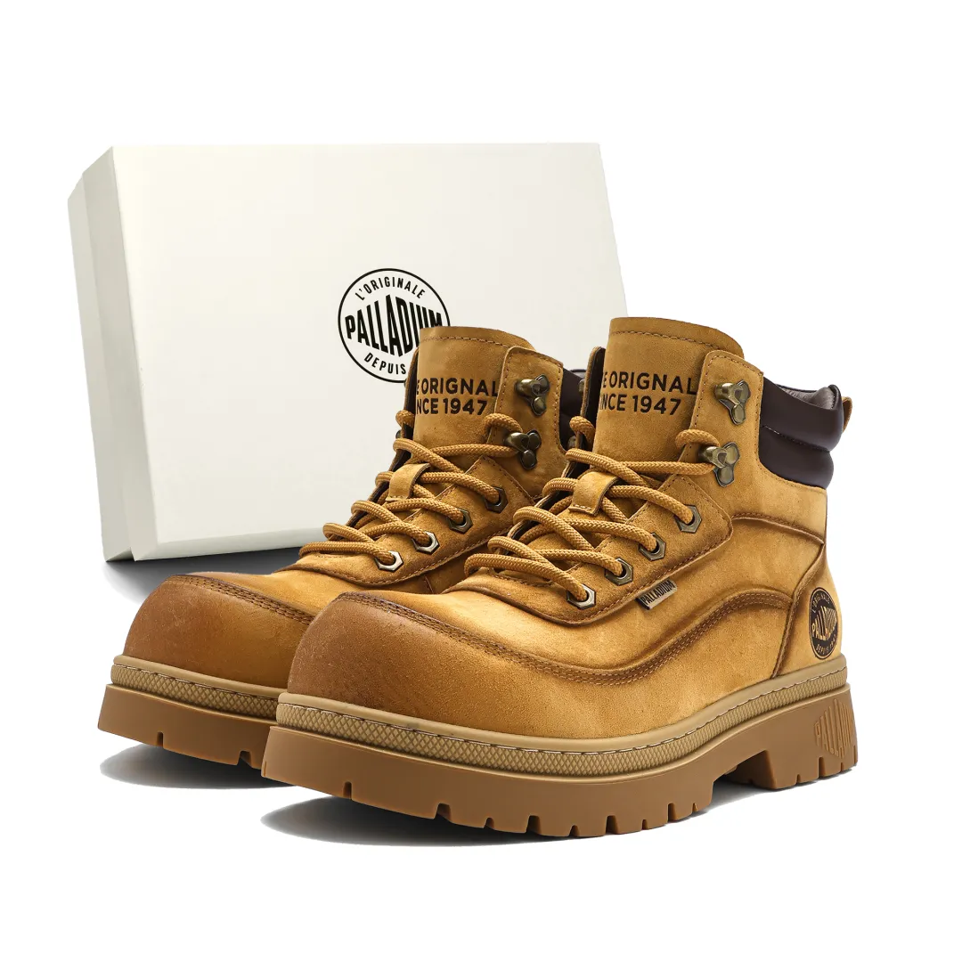 Palladium Combat Boots Unisex Blue, Yellow Brown, Black Gray