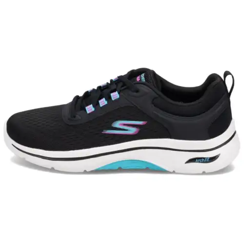 Skechers Go Walk Arch Fit Abrasion Resistant Abrasion Resistant Low top Casual Shoes Women's Black