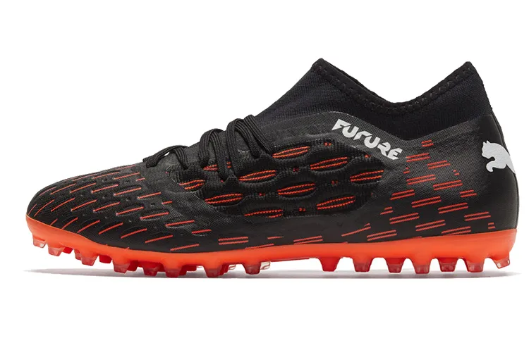PUMA MG Multi Ground Soccer Shoes Black Red