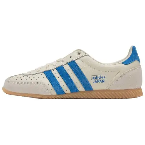 Adidas Originals JAPAN Slip Resistant Abrasion Resistant Low top Skateboard Shoes Women's White Blue