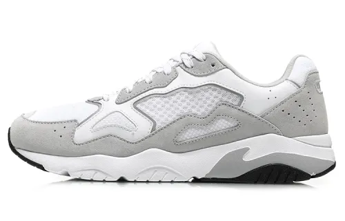 Li Ning Against The Wind Casual Shoes Unisex Low Top Gray/White