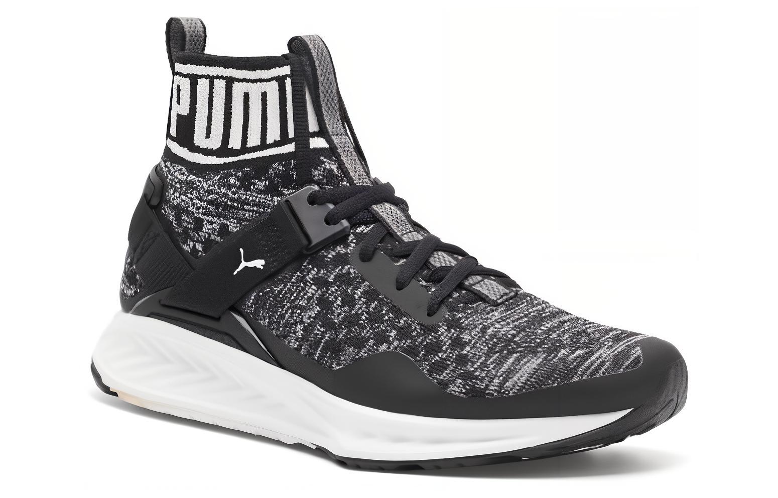 Женские кроссовки PUMA Ignite Evoknit (черно-белые) — Чёрный / белый — фото 2