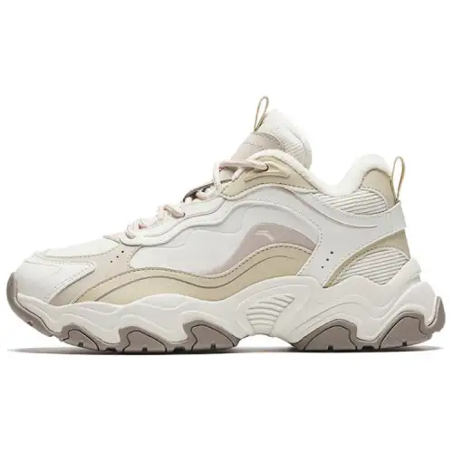 Anta Meteorite Synthetic Leather Fleece Lined Comfortable Slip Resistant Thermal Mid top Casual Shoes Women's