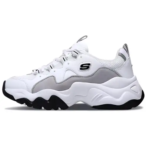Skechers D'Lites 3.0 Running Shoes White/Grey Women's