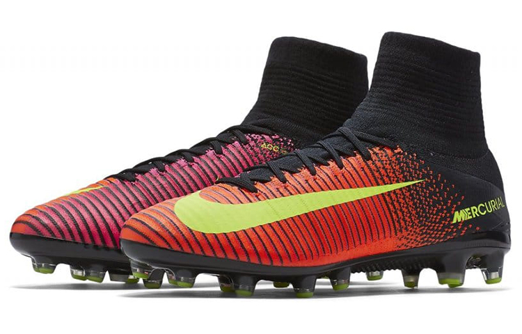 Мужские бутсы Nike Mercurial Superfly 5 11 Pro AG (черно-оранжево-желтый) — Чёрный / оранжевый / жёлтый — фото 3