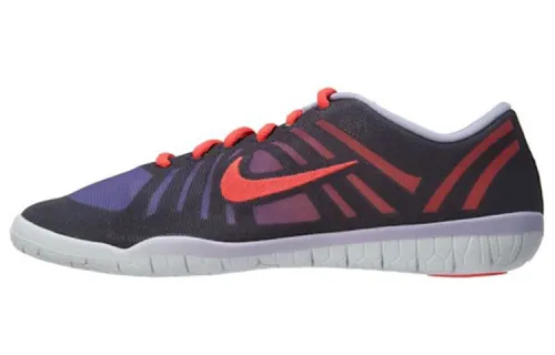 Nike Free Casual Shoes Women's Low Top Black/Purple/Orange