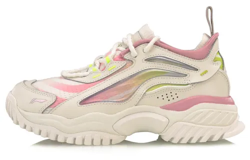 Li Ning Casual Shoes Women's Low Top White/Pink