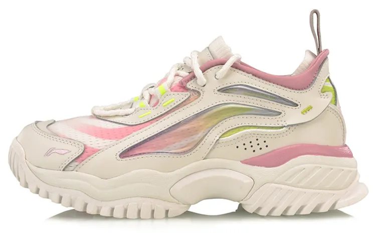 Li Ning Casual Shoes Women's Low Top White/Pink