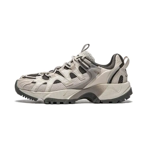 Li Ning Outdoor CF Tracing Cushioning Abrasion Resistant Cushioning, Wear Resistant Low top Casual Shoes Women's Gray