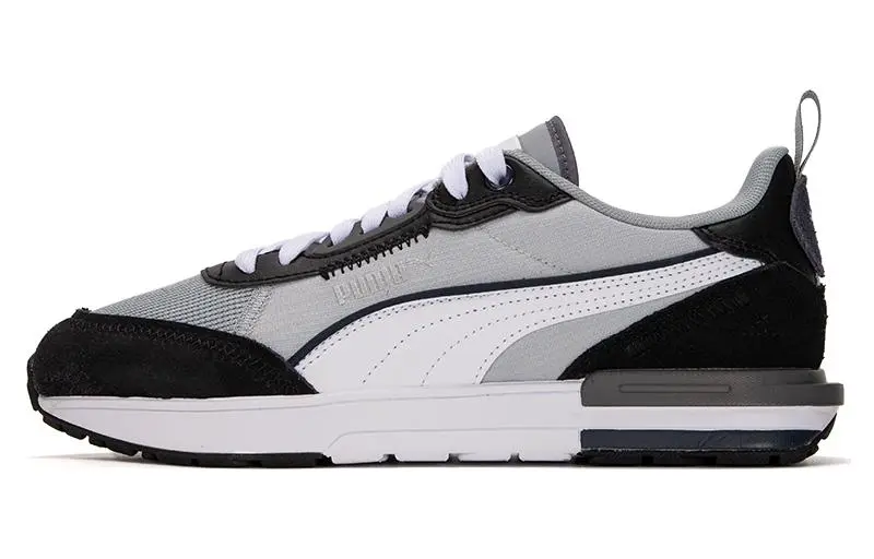PUMA R22 Abrasion Resistant Breathable Low top Casual Shoes Unisex White Gray