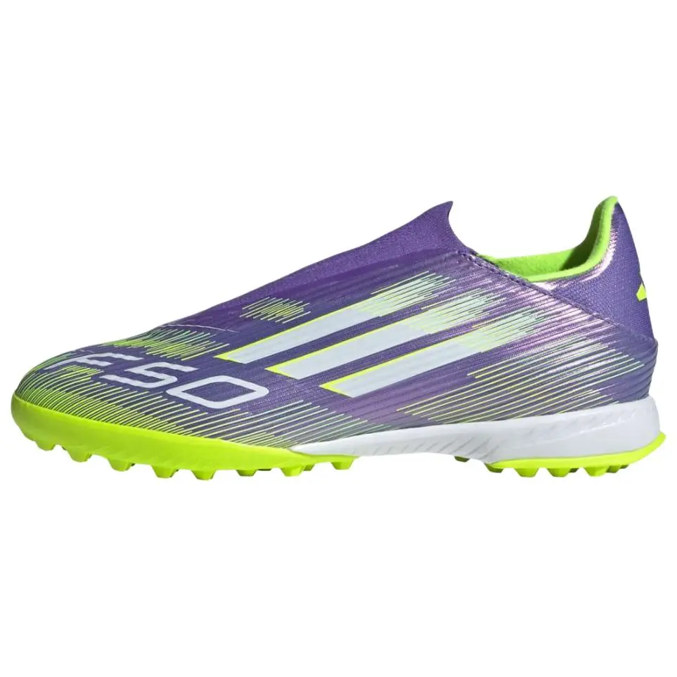 Adidas F50 League Abrasion Resistant Soccer Shoes Unisex Purple White