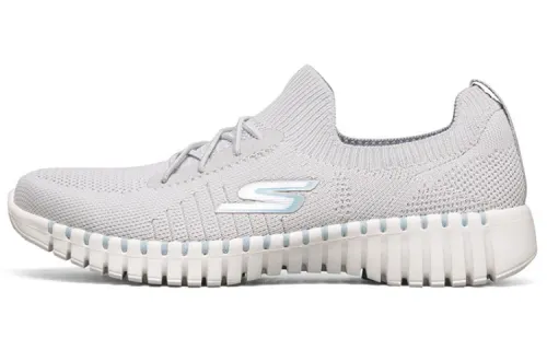 Skechers Go Walk Smart Running Shoes Gray/White/Blue Women's