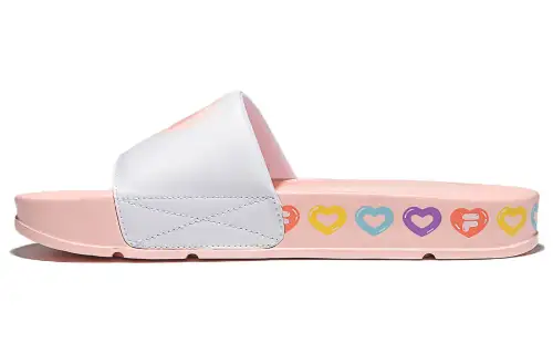 FILA Thick Sole Sports Slippers Unisex Pink Multi Color Korean Version 'Pink'