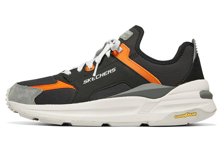 Skechers Global Jogger Low top Casual Shoes Men's Black Orange