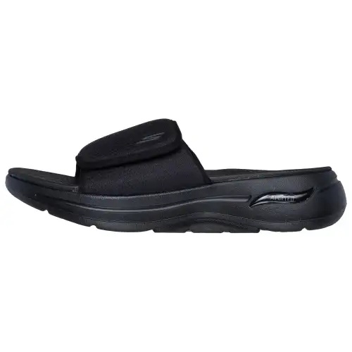Skechers Go Walk Arch Fit Slide Slippers Men's Black