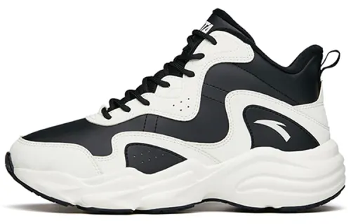 Anta Cushioning, Wear Resistant Low top Casual Shoes Women's Black White