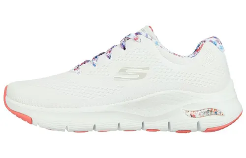 Skechers Arch Fit Fabric Low top Casual Shoes Women's White