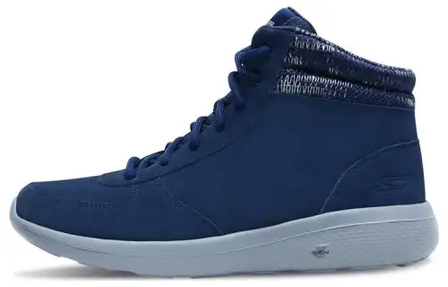 Skechers ON THE GO City 2 Leather Mid top Sports Casual Shoes Men's Blue Gray