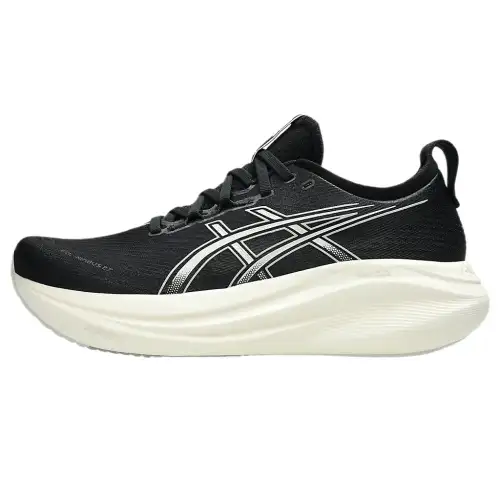 ASICS GEL Nimbus 27 Abrasion Resistant Low top Casual Shoes Men's Black White