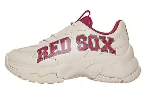 MLB Big Ball Chunky Synthetic Leather, Leather Cushioning Abrasion Resistant Height Increasing Low top Casual Shoes