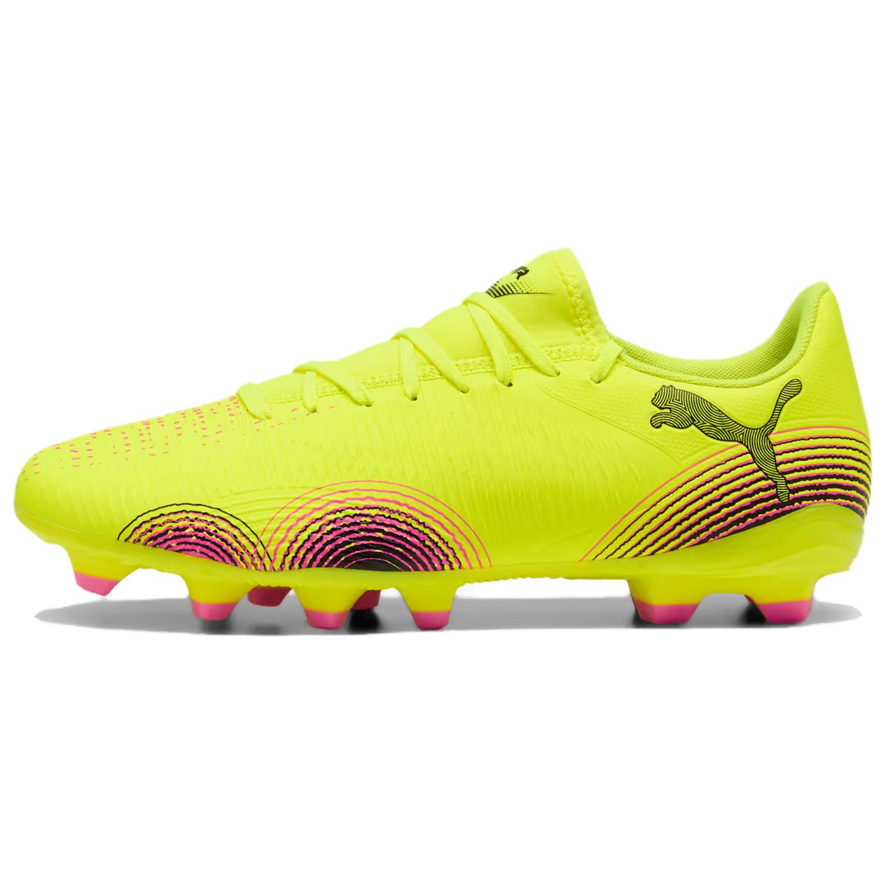 PUMA FUTURE 8 Artificial Turf Abrasion Resistant Soccer Shoes Unisex Yellow Black