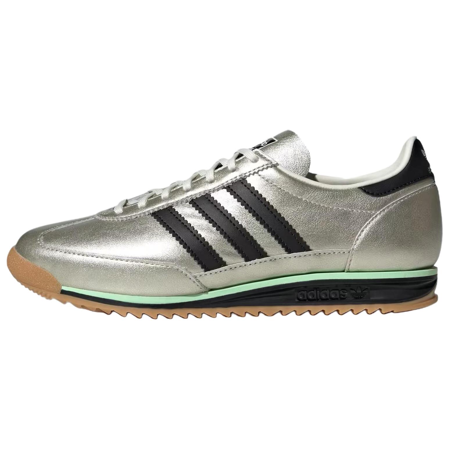 Женские кроссовки adidas originals SL 72 OG (серебристо-черные)