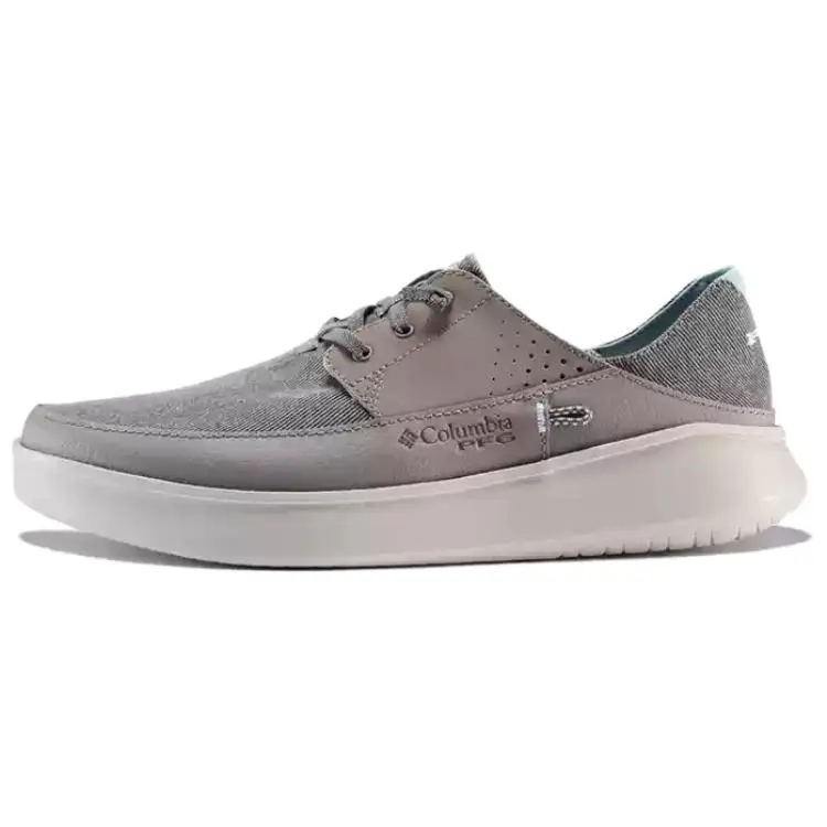 Columbia PFG Slip Resistant Abrasion Resistant Slip Resistant Abrasion Resistant Low top Casual Shoes Men's Gray