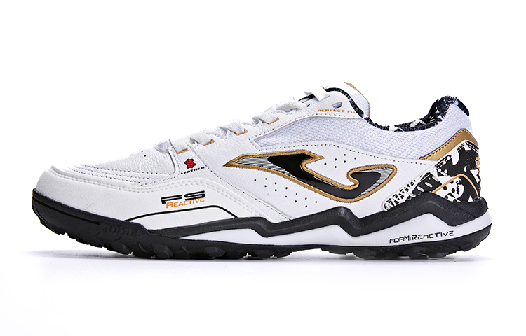 Joma TF Turf Slip Resistant Abrasion Resistant Slip Resistant Abrasion Resistant Soccer Shoes Men’s White