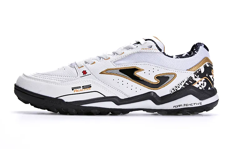 Joma TF Turf Slip Resistant Abrasion Resistant Slip Resistant Abrasion Resistant Soccer Shoes Men's White