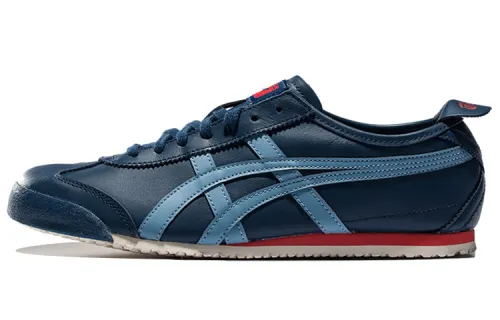 Onitsuka Tiger MEXICO 66 Comfortable Slip Resistant Low top Casual Shoes Unisex Vintage Blue