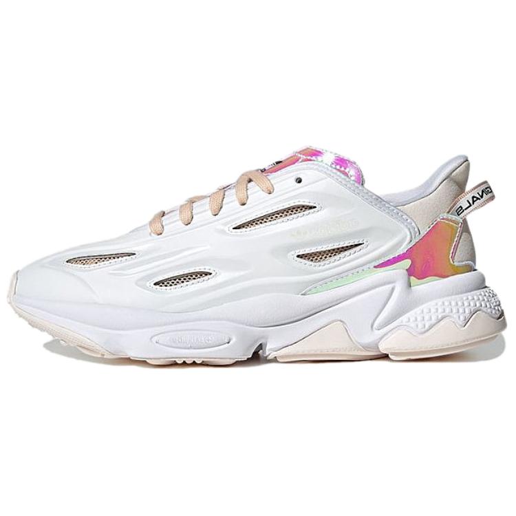 Женские кроссовки adidas Ozweego Celox (бело-серые)