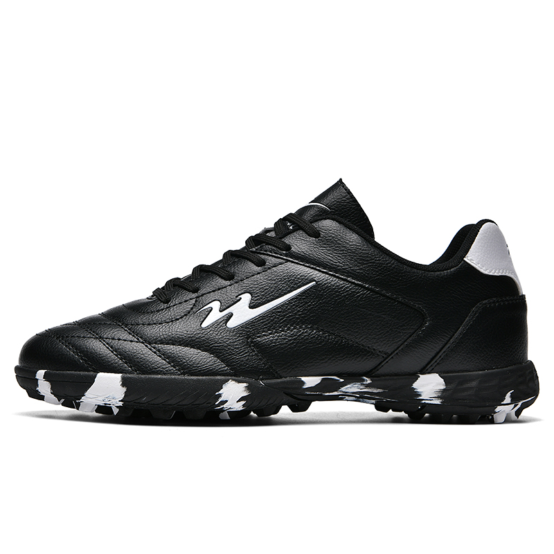 DOUBLE STAR 88 Slip Resistant Lightweight Non slip Lightweight Soccer Shoes Unisex Black