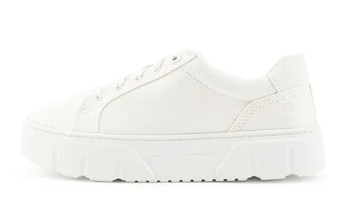Timberland Laurel Court Low Lace Up Sneakers 'White Canvas' Women's
