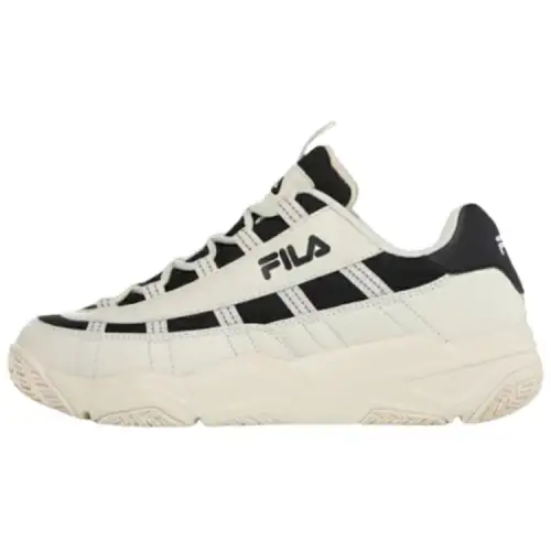 FILA Abrasion Resistant Low top Casual Shoes Unisex White Black