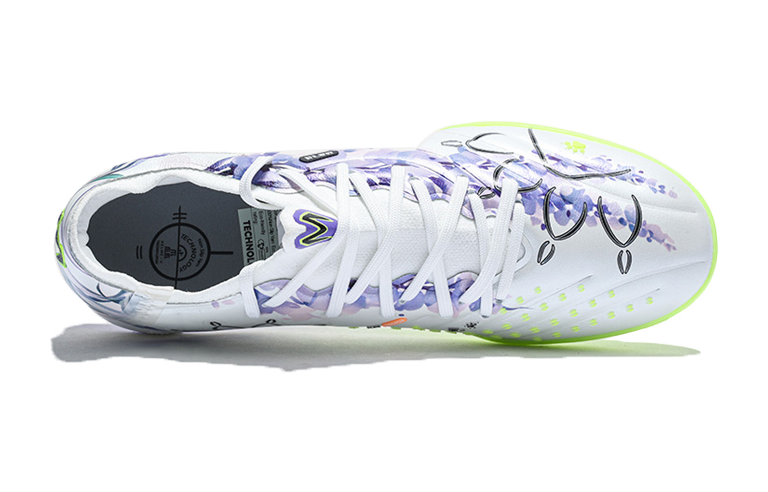 KELME Master 2.0 TF Turf Artificial Turf Professional Training Soccer Shoes Unisex White Purple