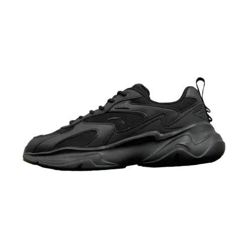 Anta Slip Resistant Abrasion Resistant Slip Resistant Abrasion Resistant Low top Casual Shoes Men's Black